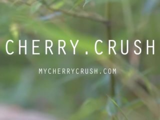 CHERRY CRUSH - SCHOOL lover ORGASM&comma; OILED ASS&comma; BUTT PLUG AND CUM SHOT