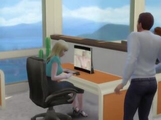 Trong trật tự không đến mất một công việc cô gái tóc vàng mời cô ấy âm hộ - khiêu dâm trong các văn phòng