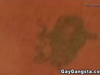 เกย์ gangsta เพลิดเพลิน ก้น ร่วมเพศ