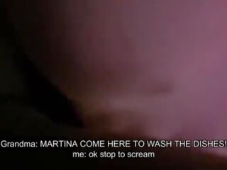 Martina fucks the dyqan nxënës me të saj stepgrandma afër