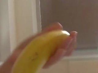 How-to: jaunas brunetė sweetheart moko naudojant a bananas